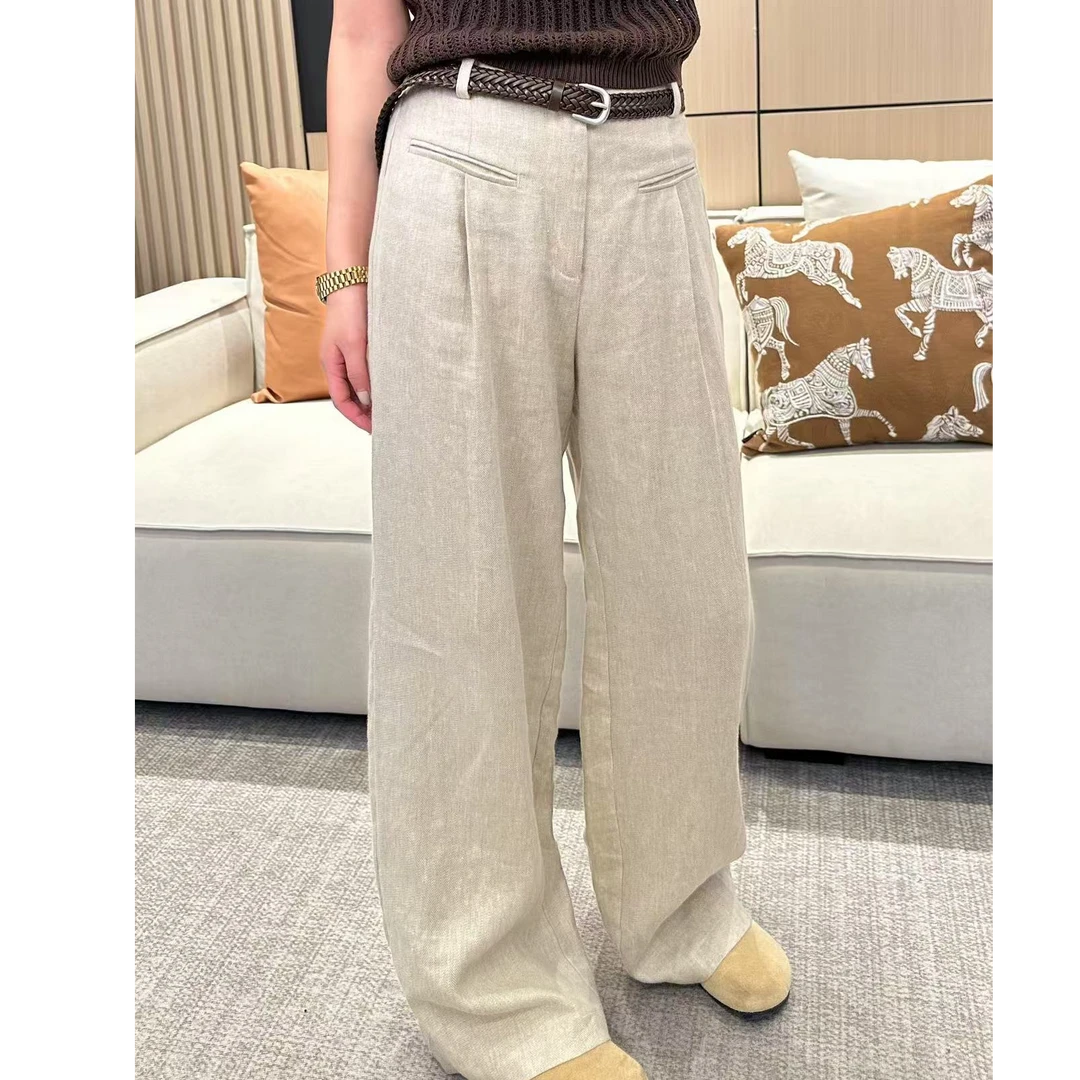 【小婉】柔云沁夏 潮流百搭宽松休闲显瘦直筒休闲裤