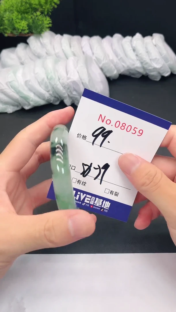 未镶嵌手镯翡翠8059