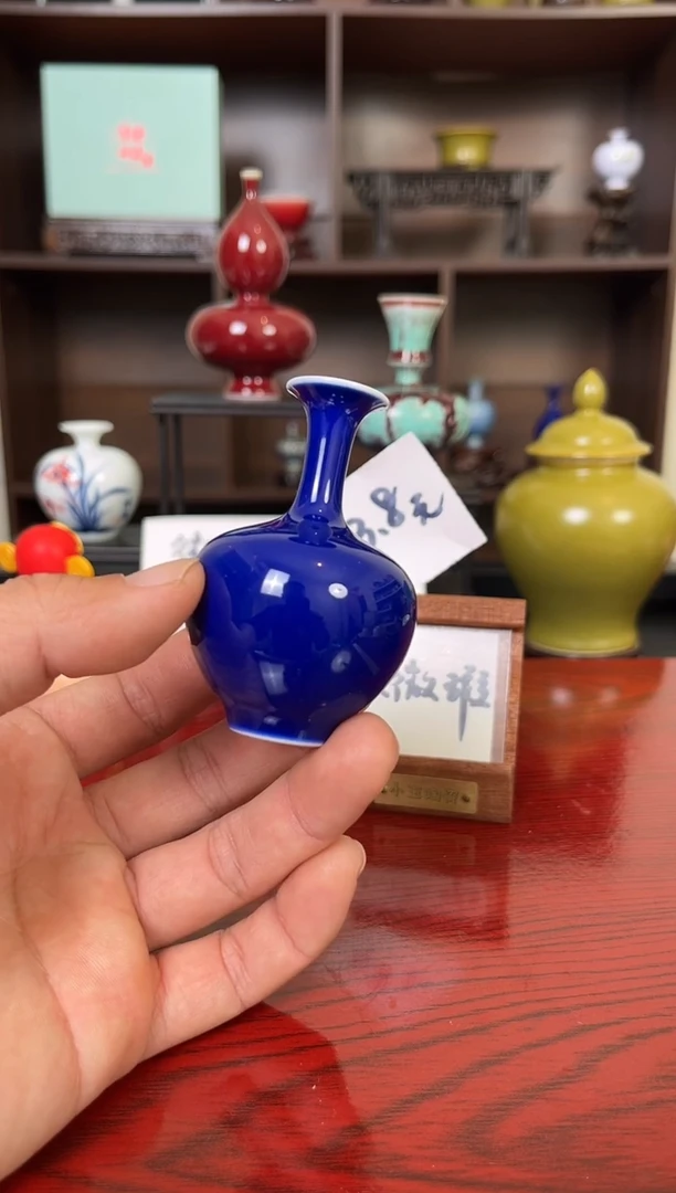 摆件瓷12.13晚微瑕小花瓶摆件迷你