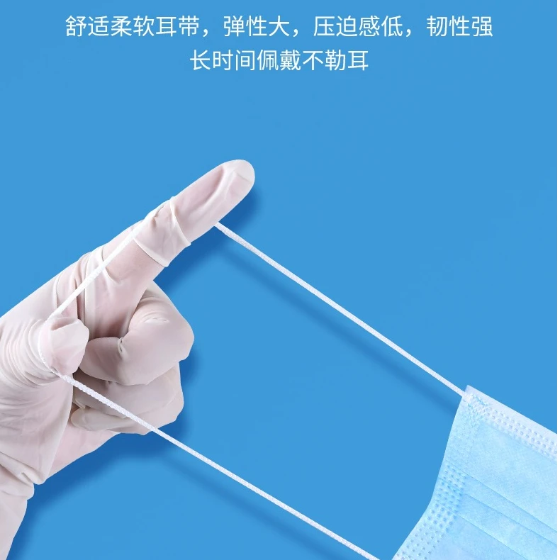 【御恒源】一次性外科成人口罩防病毒尘霾舒适服帖不勒耳朵三层成人