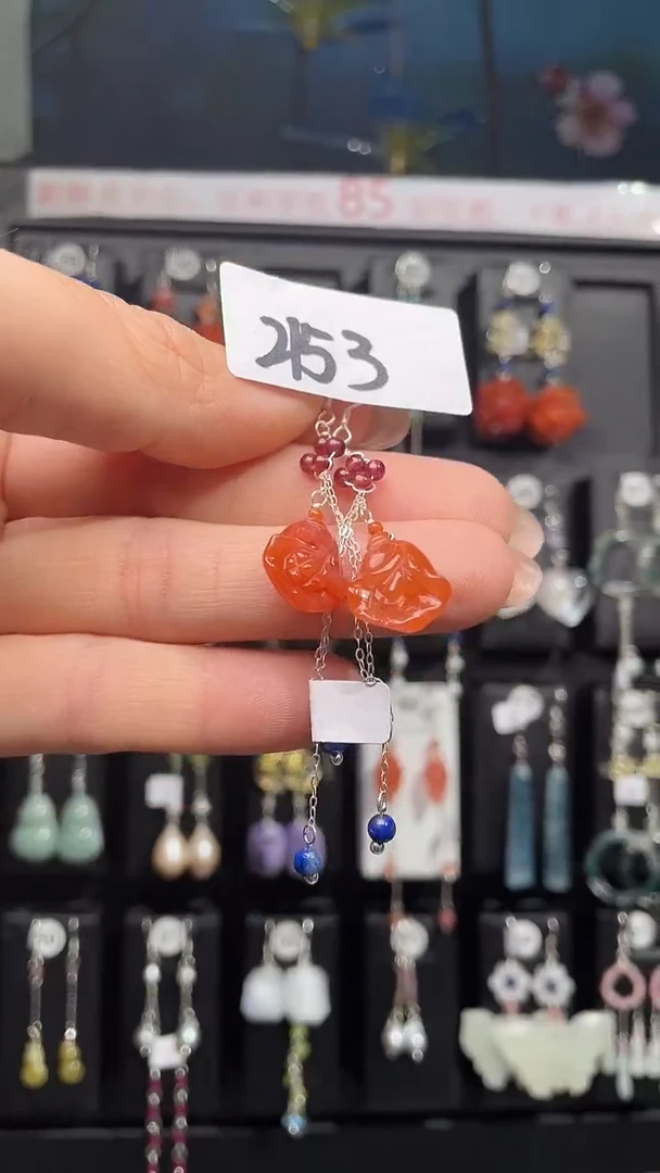 银S925镶嵌耳饰紫晶喜欢拍