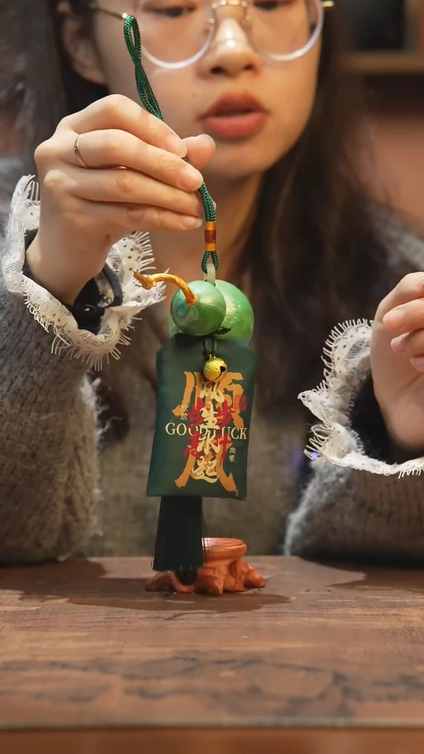 【闪购商品】779号-大漆飘漆小葫芦车挂包挂