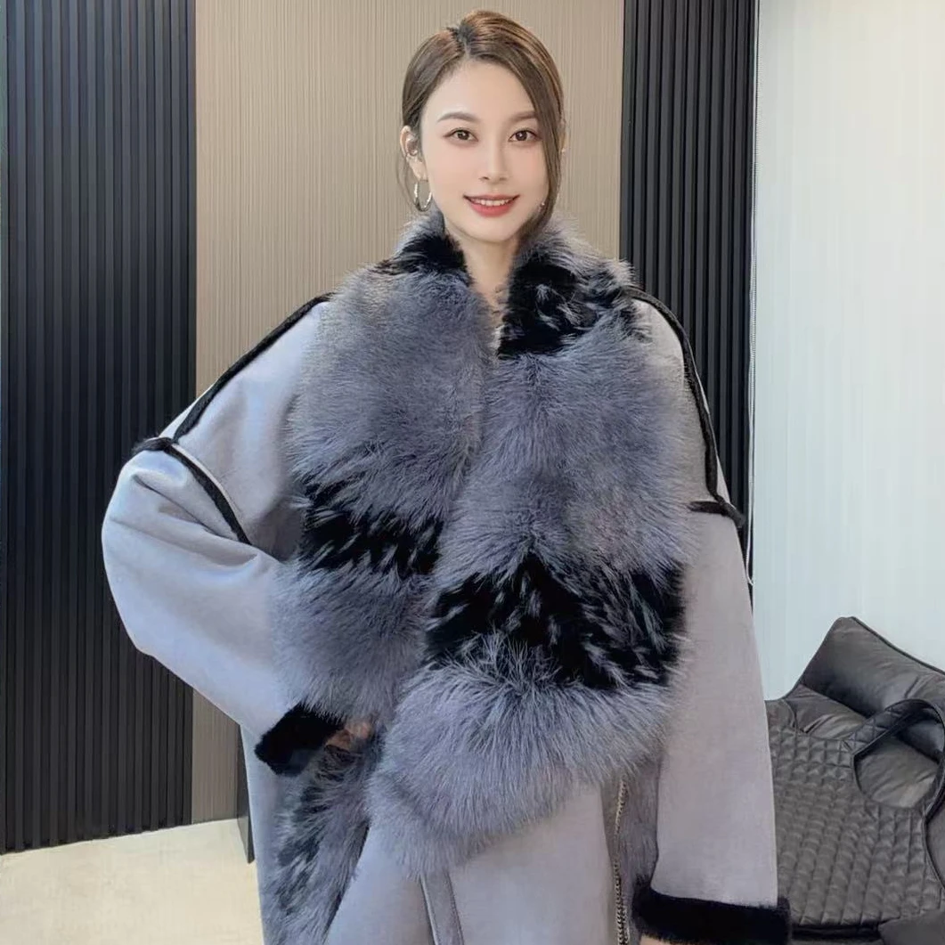 【欣欣严选原创设计】洋气暖暖秋冬双面穿时尚休闲慵懒保暖女装外套