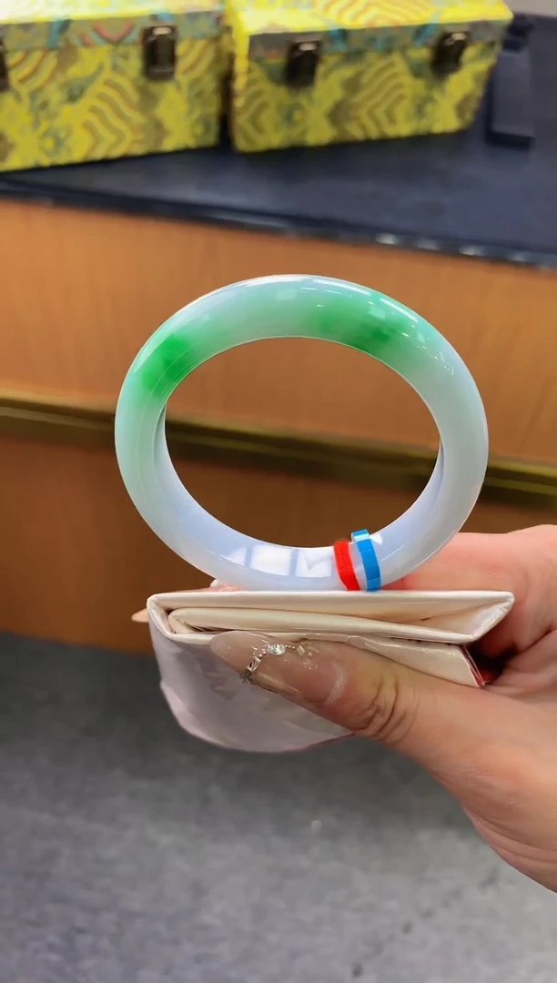 未镶嵌手镯翡翠-F35-正圈54.4