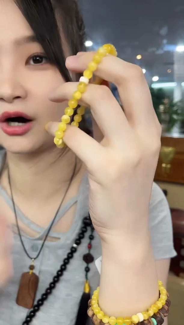 未镶嵌蜜蜡手链蜜蜡0.6单圈手串多样性发其一