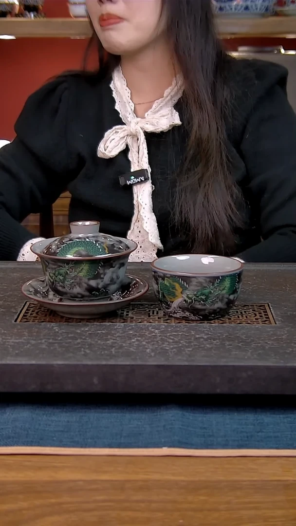 简装家用款2件套 老陶泥开片纹陶瓷茶具