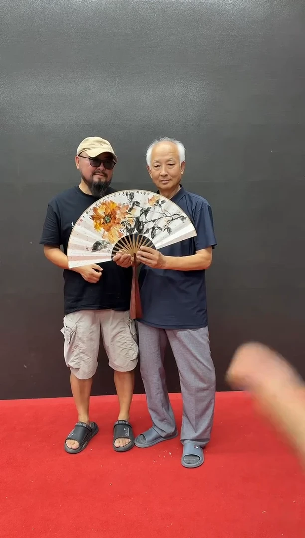 炳山文化--付老师作品（牡丹扇）