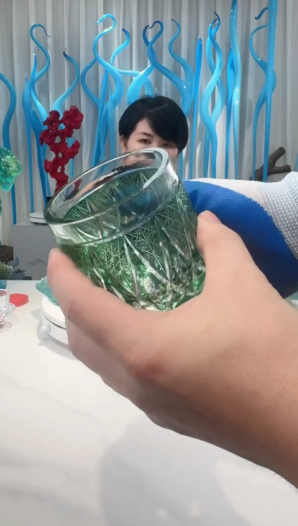 琉璃彩和美术馆【威士忌杯子】