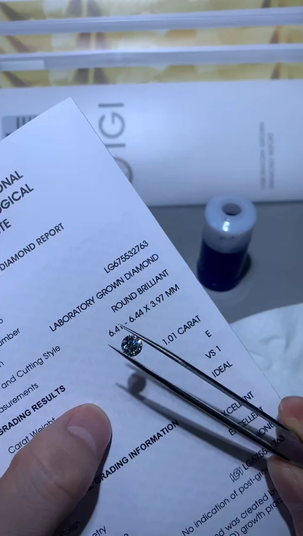 【闪购商品】实验室培育钻石裸石未镶嵌1.01E675532763