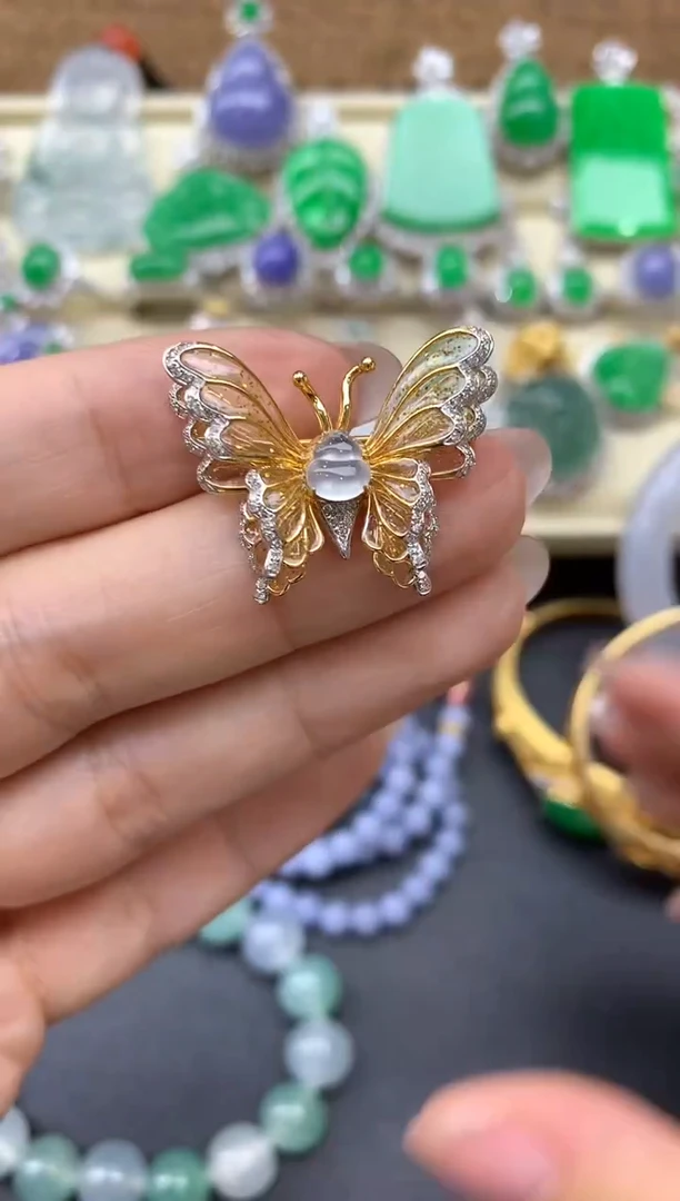 【闪购商品】翡翠颈饰18K金镶嵌484-中国好珍宝