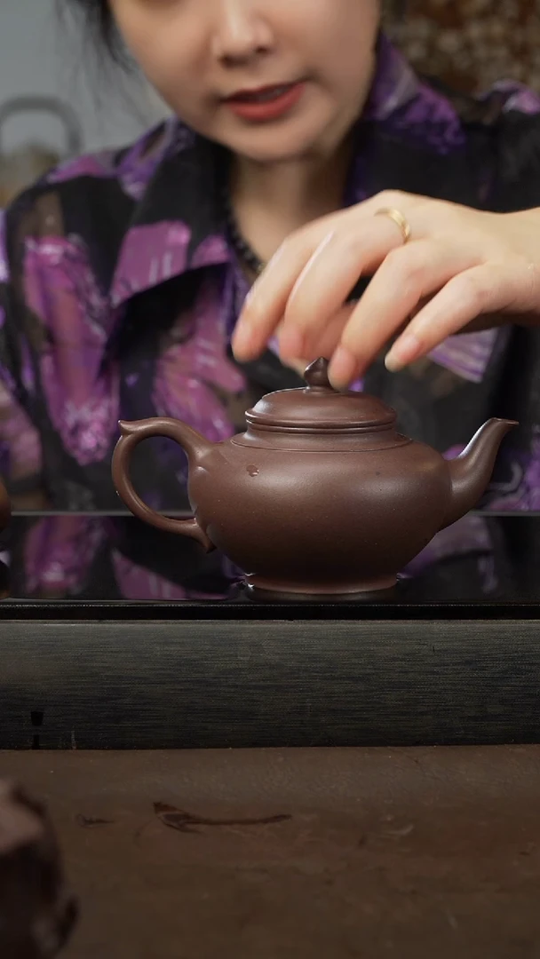 茶壶紫砂17 笑樱 紫泥 260cc