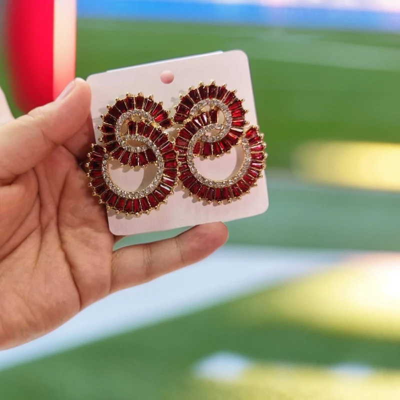 钛钢琉璃耳饰 爆款耳环