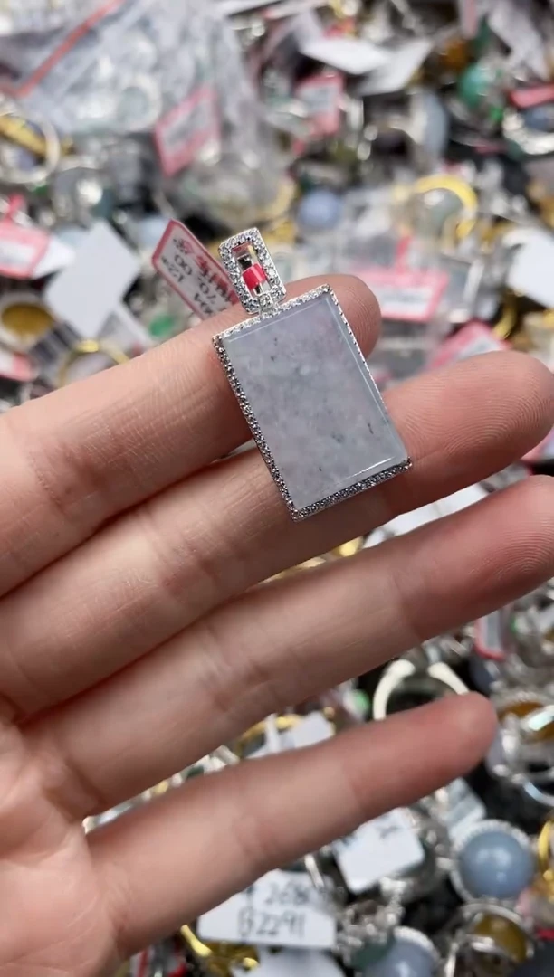 银S925镶嵌戒指翡翠555    8