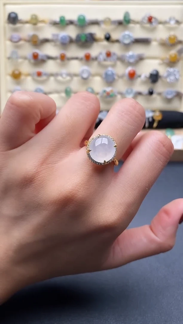 银S925镶嵌戒指翡翠3333333+1