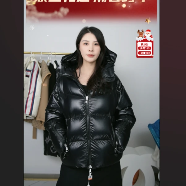 95新 MONCLER 麦殿/羽绒服黑色1码/251201QNYTX01