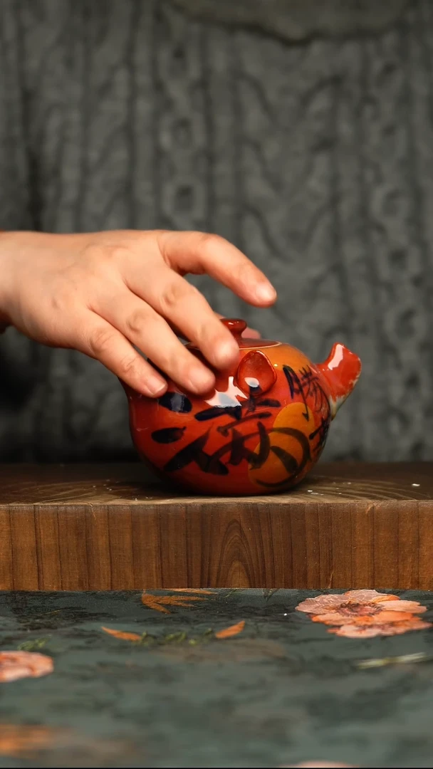 杯釉下彩手工手绘同款陶器