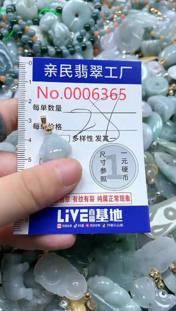 翡翠未镶嵌吊坠(不含链)6365