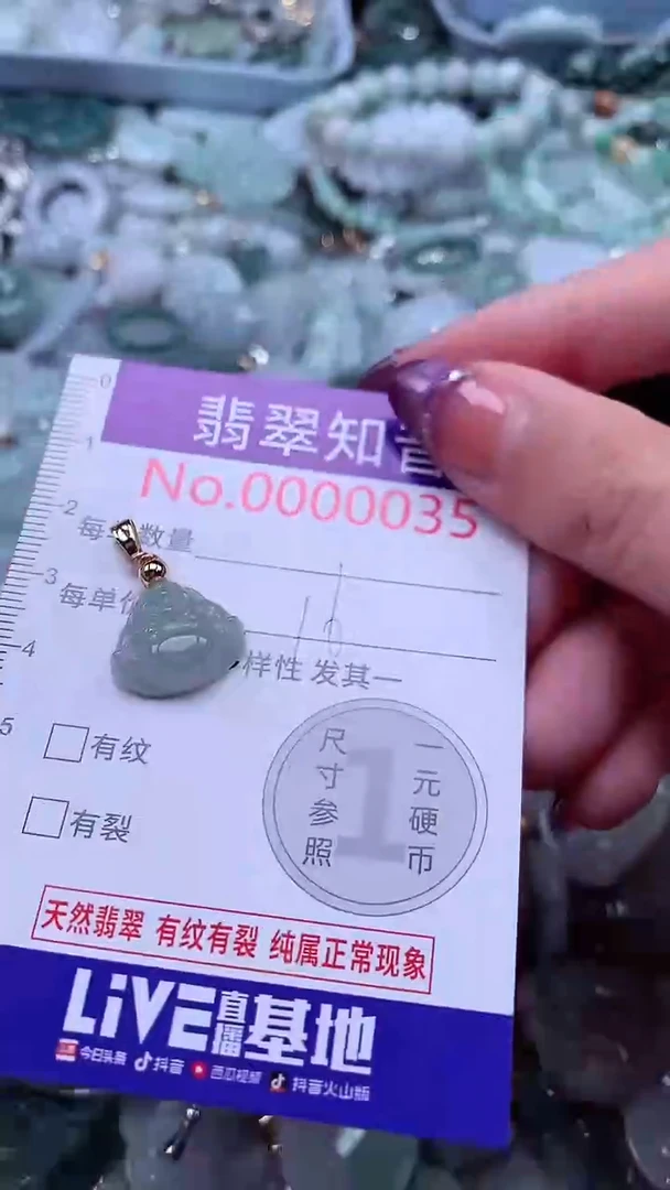 翡翠未镶嵌吊坠(不含链)35