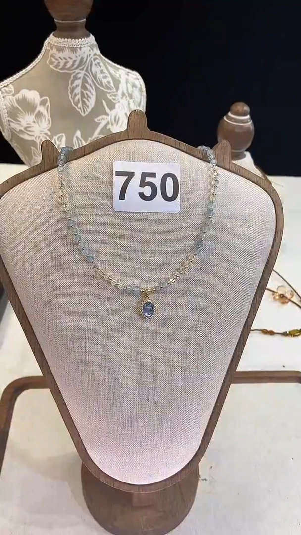 项链钛钢淡水珍珠750