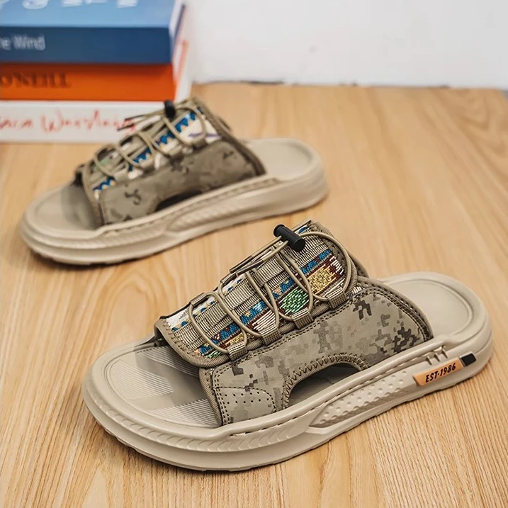 恩密比韦拖鞋男款夏季新款休闲防滑外穿凉拖耐磨软底透气沙滩拖鞋