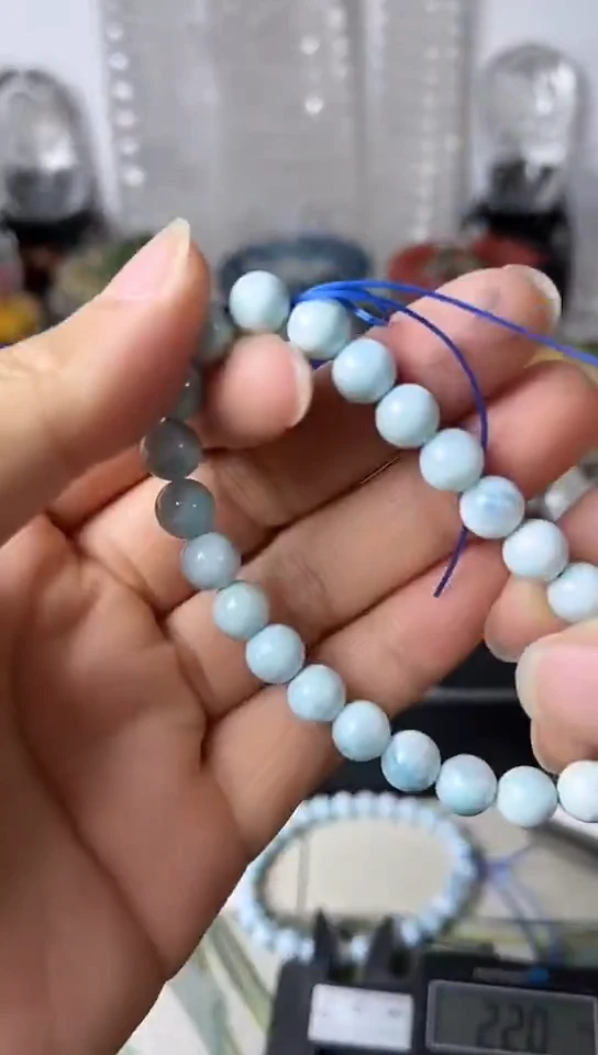 【闪购商品】针钠钙石（海纹石）手链未镶嵌矿坑