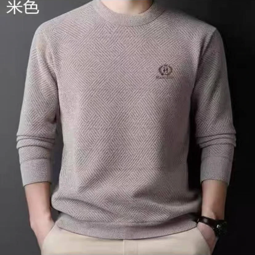 777加绒圆领毛衣