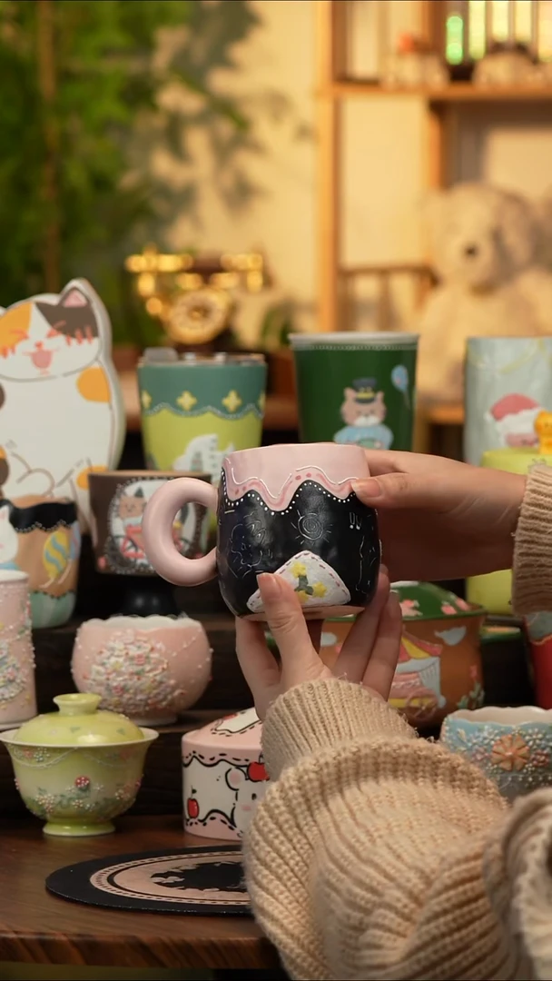 瓷片瓷A174景德镇原创手工陶瓷