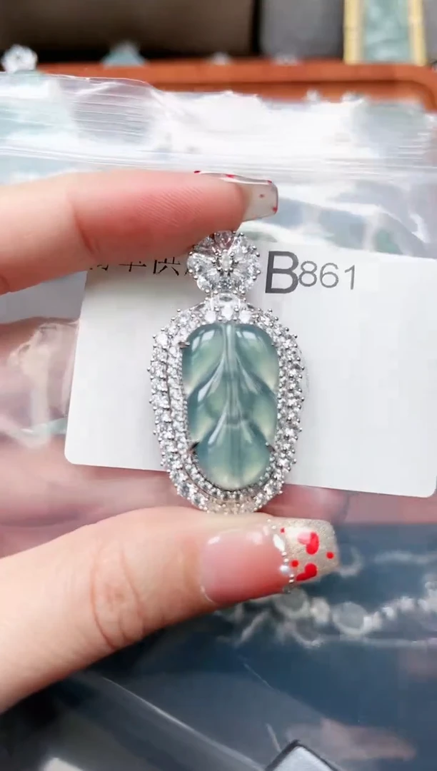 【闪购商品】翡翠颈饰未镶嵌861赠皮绳