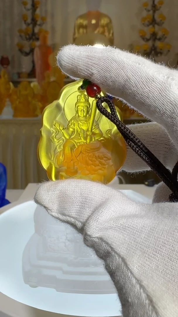 手工艺品琉璃文殊菩萨    兔 守护神