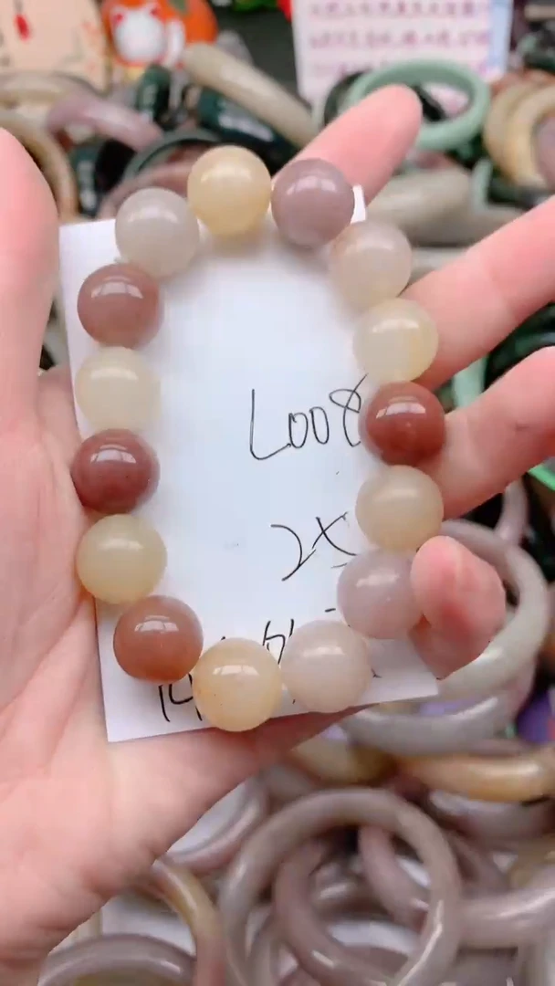 石英质玉手镯未镶嵌L008多宝手串