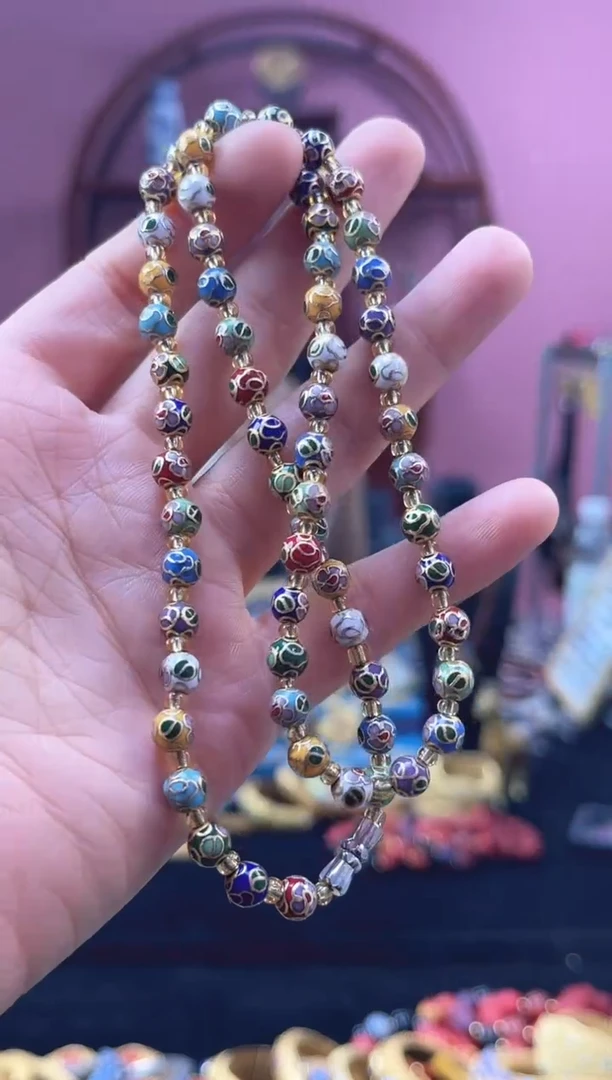 非遗 景泰蓝项链 0.6多宝