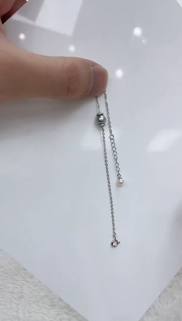 【闪购商品】海水珍珠手链银S925镶嵌海水珍珠手链