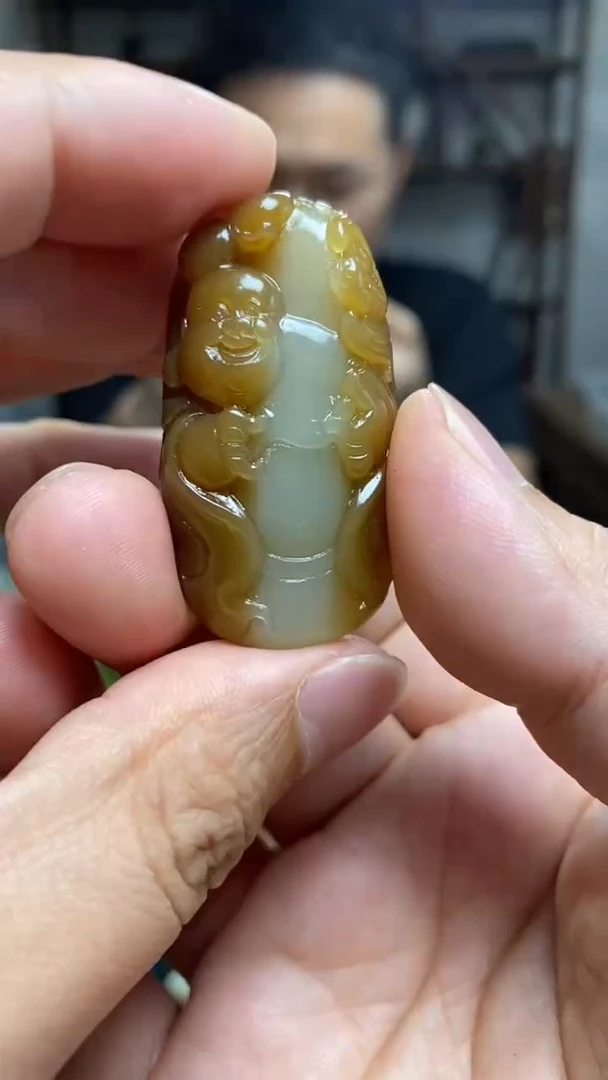 和田玉未镶嵌颈饰108