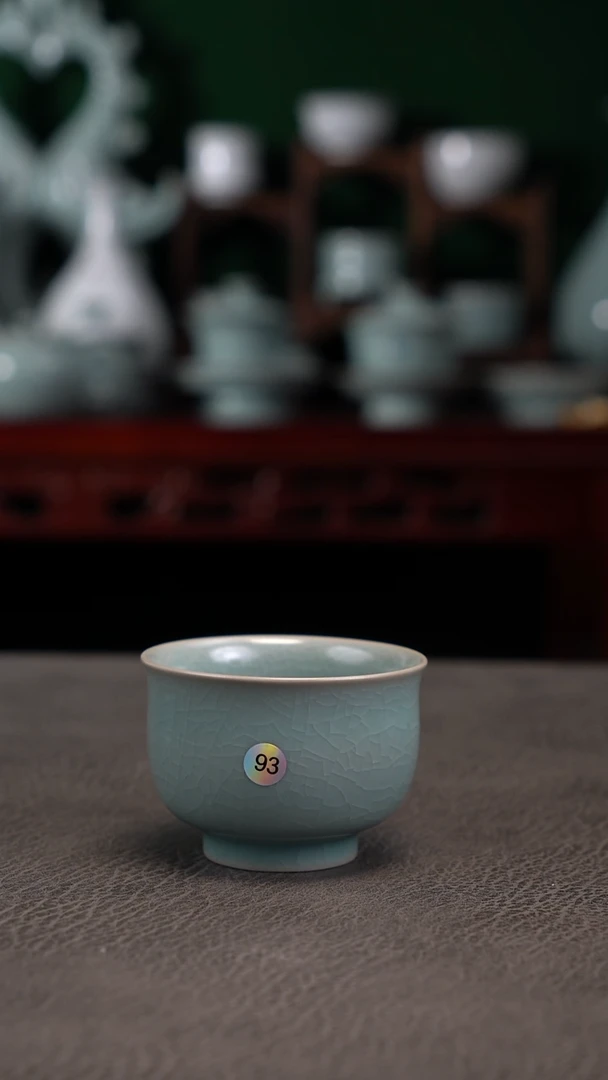 二*子天青釉93号炉式杯精品-二