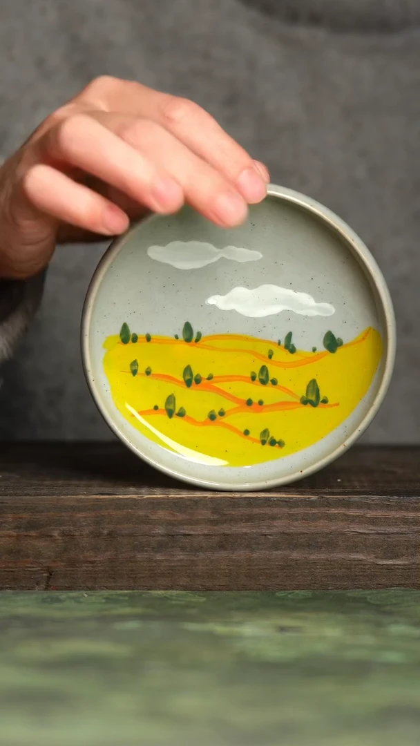 【闪购商品】杯青诗手工手绘瓷器