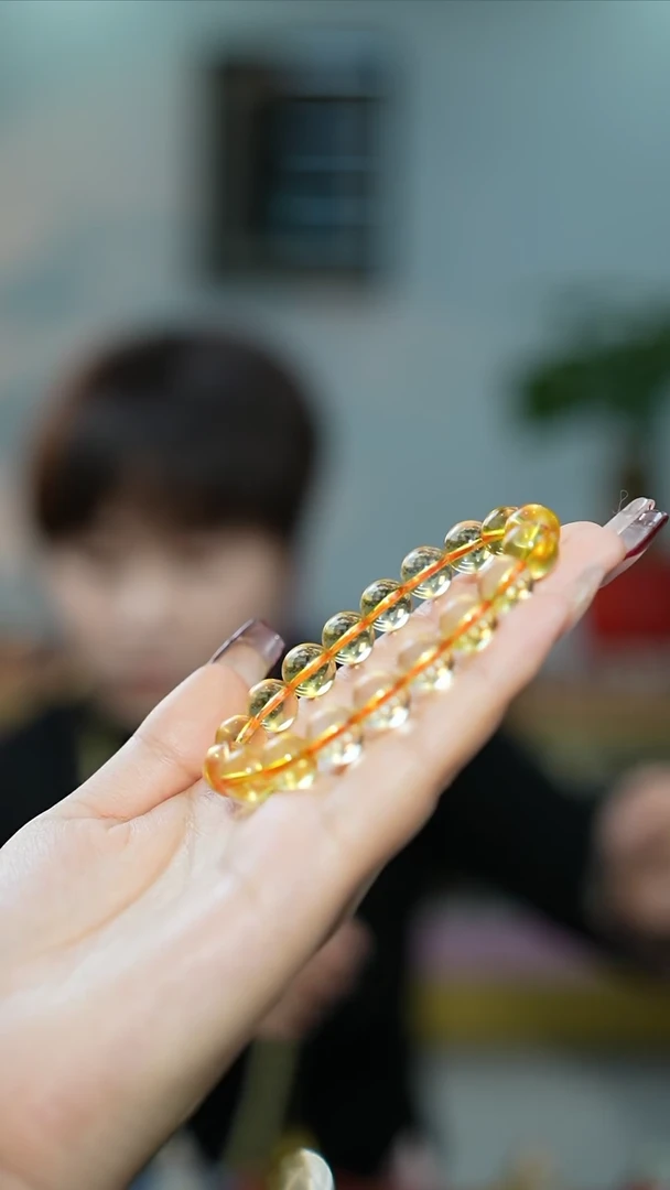 【闪购商品】黄晶手串未镶嵌黄水晶手串