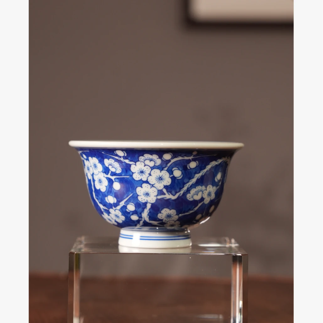 壹窑景德镇冰梅大压手杯陶瓷茶具荒野求生家用