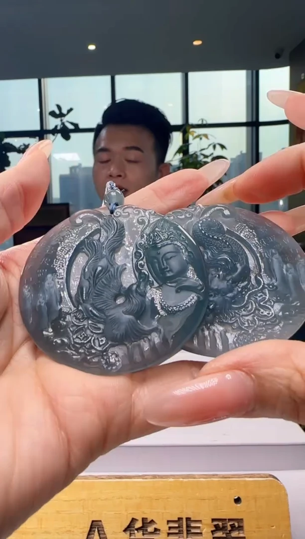 颈饰未镶嵌翡翠一对YJ@@WS51224011