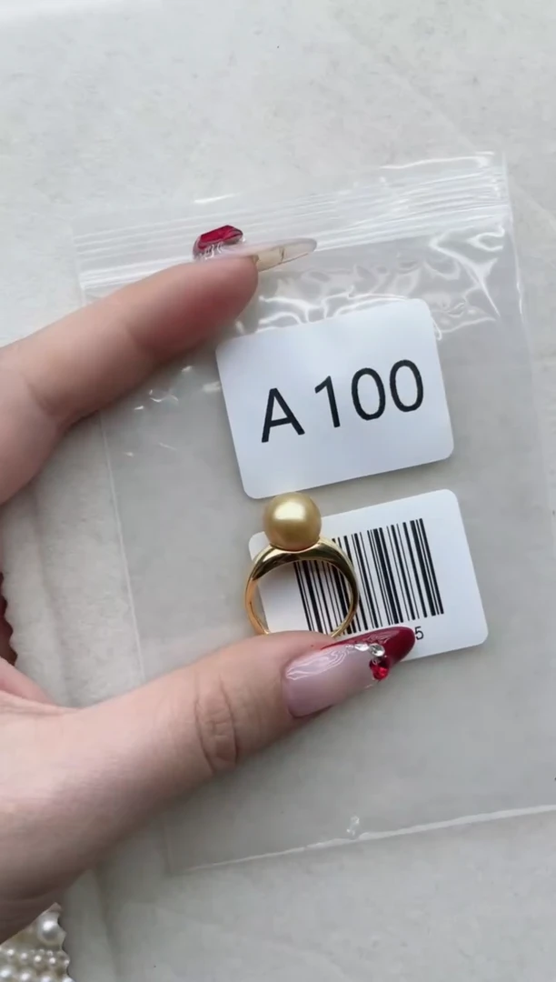 【闪购商品】海水珍珠戒指银S925镶嵌A100