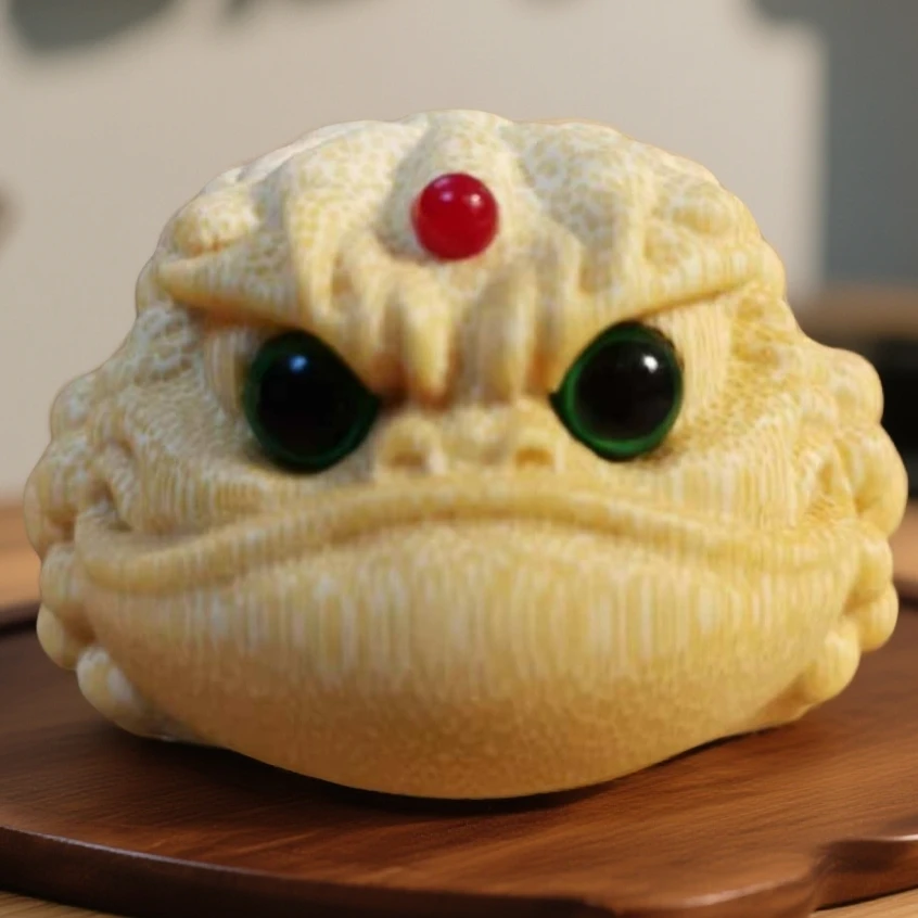 稀缺超大6.0大金蟾鸿运当头恶霸金蟾实心竹大金蟾竹雕金蟾实心竹