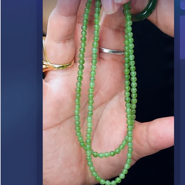 碧玉小米珠baby珠项链小米链时尚叠戴清新气质