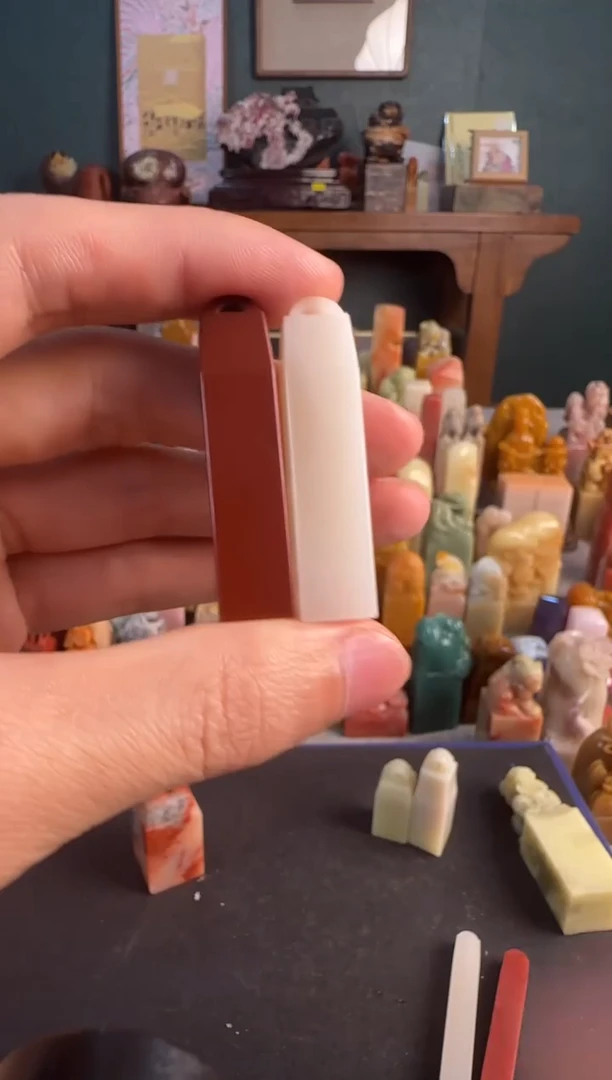 青田石印石编号编号7840小明