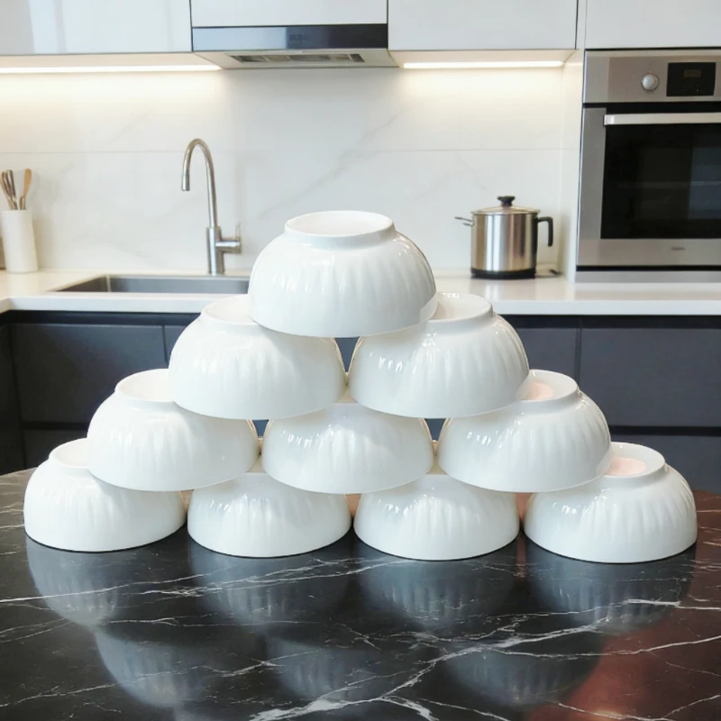 【铭策优品】玲珑新骨瓷5英寸釉下彩10支装