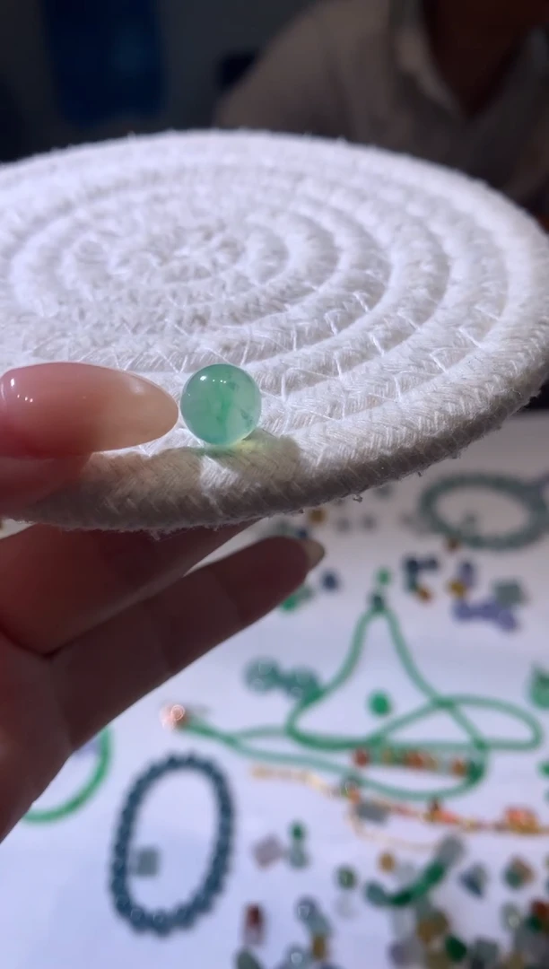 未镶嵌定制翡翠8.7珠子4500+450