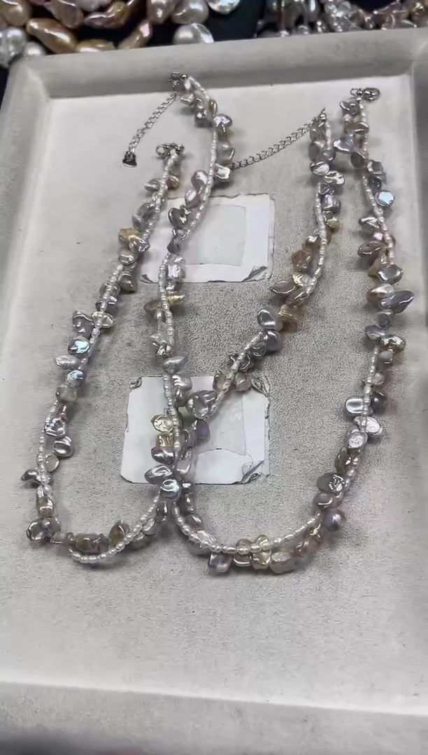 未镶嵌项链淡水珍珠【纯恬珠宝】（多样性发货发一）