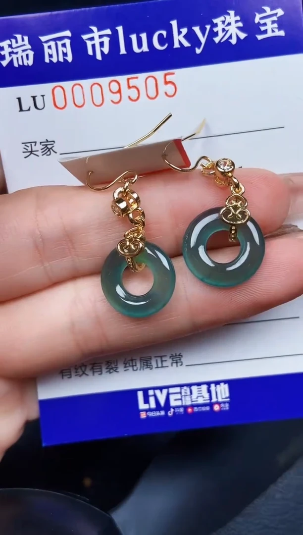 翡翠银S925镶嵌颈饰9505