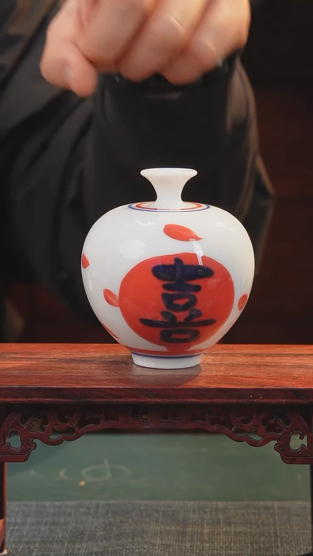 【闪购商品】摆件釉下彩纯手工纯手绘原创瓷器