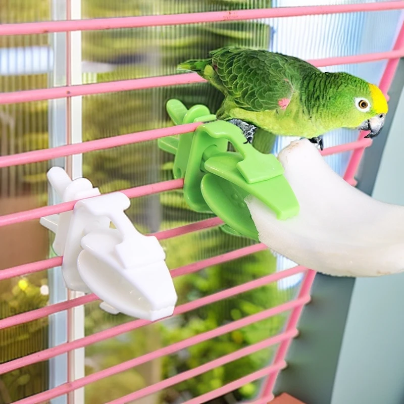 多功能鹦鹉水果挂钩夹子可固定蔬菜零食墨鱼骨鸟笼夹玩具