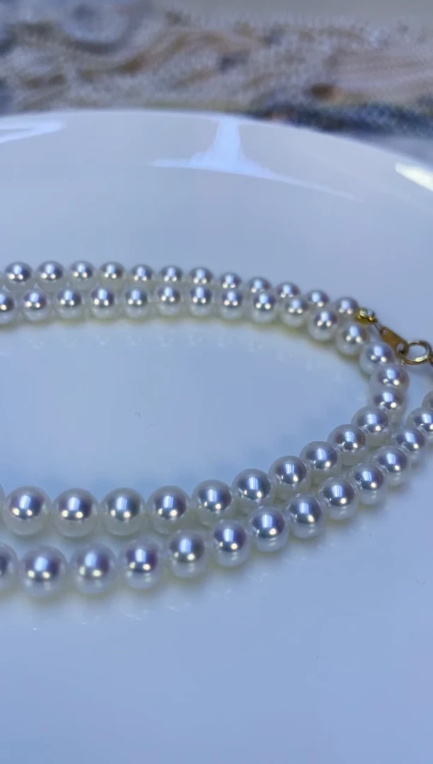 颈饰银S925镶嵌淡水珍珠y52