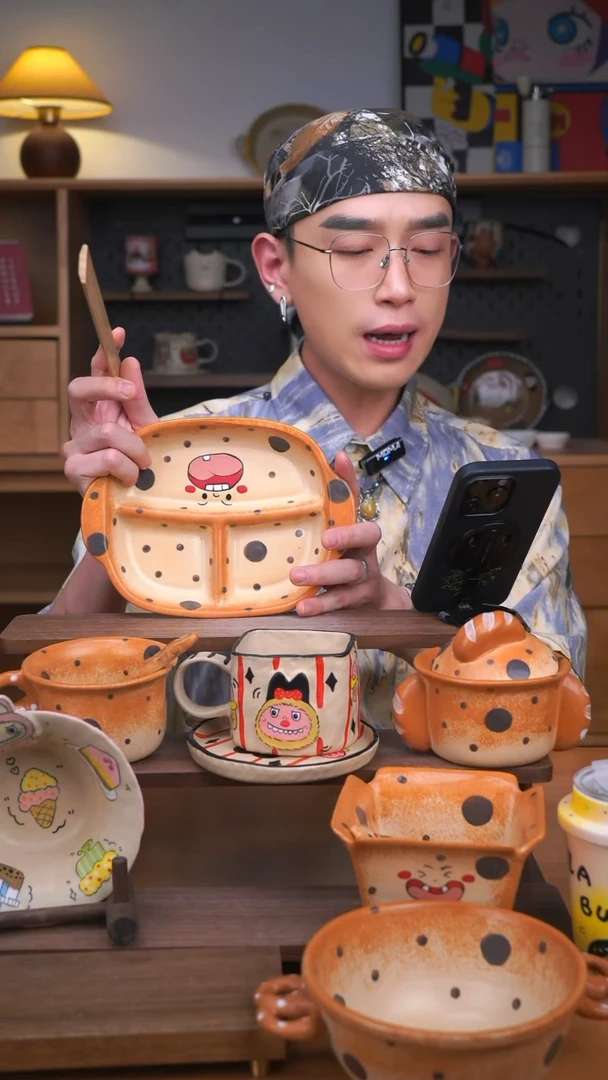 杯子景德镇可爱设计师款陶瓷